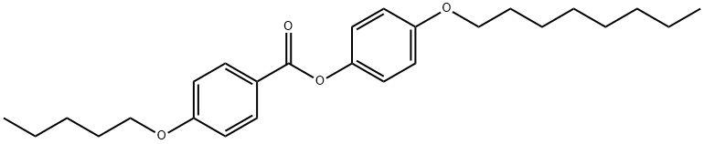 4-N-OCTYLOXYPHENYL 4-N-PENTYLOXYBENZOATE Structure