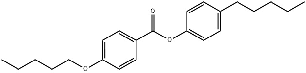4-(Pentyloxy)benzoic acid 4-pentylphenyl ester Struktur