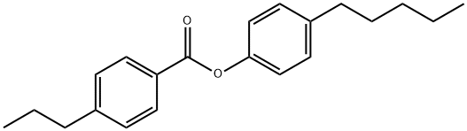 4-丙基苯甲酸对戊基苯酚酯 结构式