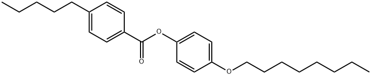 4-ペンチル安息香酸4-n-オクチルオキシフェニル 化学構造式