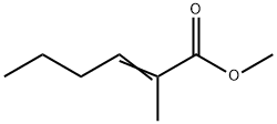 2-メチル-2-ヘキセン酸メチル 化学構造式