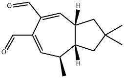 (3aR,8aS)-2,2,8-trimethyl-3,3a,6,8a-tetrahydro-1H-azulene-5,6-dicarbal dehyde 结构式