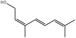 (2Z,4E)-3,7-ジメチル-2,4,6-オクタトリエン-1-オール 化学構造式