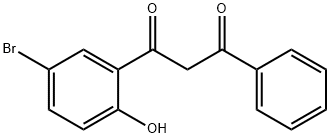 1-(5-BROMO-2-HYDROXYPHENYL)-3-PHENYL-1,3-PROPANEDIONE Struktur