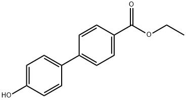 4'-ヒドロキシ[1,1'-ビフェニル]-4-カルボン酸エチル 化学構造式