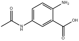 2-氨基-5-乙酰氨基苯甲酸, 50670-83-2, 结构式