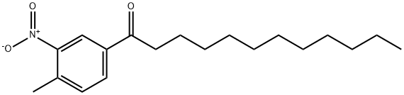 4-甲基-3-硝基苯基月桂酮, 50671-18-6, 结构式