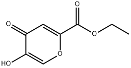 5-HYDROXY-4-OXO-4H-PYRAN-2-CARBOXYLIC ACID ETHYL ESTER Structure