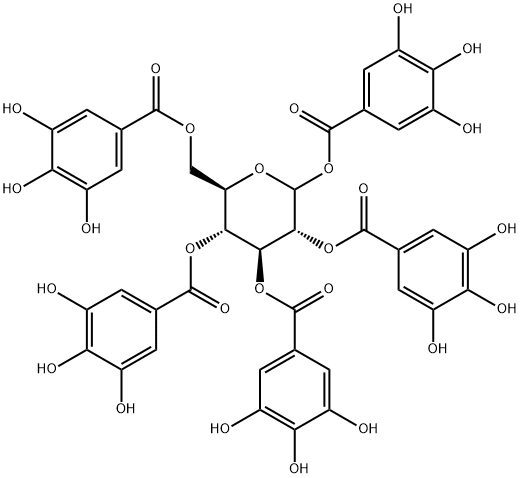 2,3,4,5,6-pentagalloylglucose 结构式