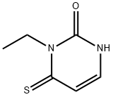 2(1H)-Pyrimidinone,  1-ethyl-3,6-dihydro-6-thioxo- Structure
