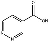 ピリダジン-4-カルボン酸 化学構造式