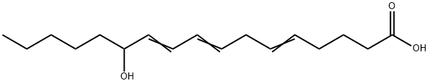 12-hydroxy-5,8,10-heptadecatrienoic acid Structure
