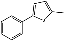 2-メチル-5-フェニルチオフェン 化学構造式