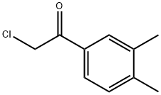 2-クロロ-1-(3,4-ジメチルフェニル)エタノン 化学構造式
