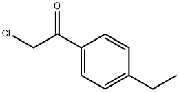 2-クロロ-1-(4-エチルフェニル)エタノン 化学構造式