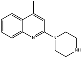 4-メチル-2-(1-ピペラジニル)キノリン HYDROCHLORIDE 化学構造式