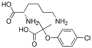 L-lysine mono[2-(p-chlorophenoxy)-2-methylpropionate] Struktur