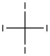 CARBON TETRAIODIDE Struktur