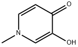 3-hydroxy-1-methyl-4(1H)-Pyridinone Struktur
