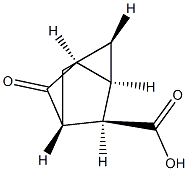反-3-氧代三环[2.2.1.02,6]庚烷-7-羧酸, 50703-32-7, 结构式