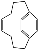 (5Z)-Bicyclo[8.2.2]tetradecane-1(12),5,10,13-tetrene Struktur