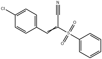 3-(4-CHLOROPHENYL)-2-(PHENYLSULFONYL)ACRYLONITRILE Structure