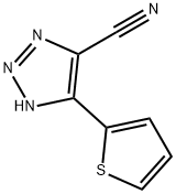 5-THIOPHEN-2-YL-3H-[1,2,3]TRIAZOLE-4-CARBONITRILE Struktur