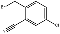 2-(溴甲基)-5-氯苯腈, 50712-69-1, 结构式