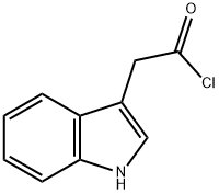 1H-INDOLE-3-ACETYL CHLORIDE, 50720-05-3, 结构式