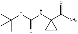 Carbamic acid, [1-(aminocarbonyl)cyclopropyl]-, 1,1-dimethylethyl ester (9CI) Structure