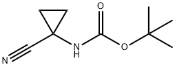 Carbamic acid, (1-cyanocyclopropyl)-, 1,1-dimethylethyl ester (9CI) Struktur