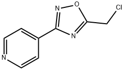 4-[5-(chloromethyl)-1,2,4-oxadiazol-3-yl]pyridine Struktur