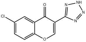 6-Chloro-3-(1H-tetrazol-5-yl)-4H-chromen-4-one 结构式