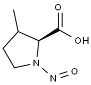 Proline, 3-methyl-1-nitroso- (9CI) 结构式