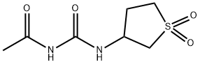 Acetamide, N-[[(tetrahydro-1,1-dioxido-3-thienyl)amino]carbonyl]- (9CI) Structure