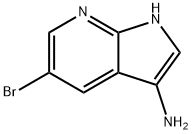 5-Bromo-1H-pyrrolo[2,3-b]pyridin-3-amine Struktur