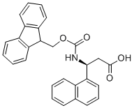 FMOC-(S)-3-氨基-3-(1-萘基)-丙酸, 507472-10-8, 结构式