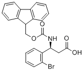 FMOC-(S)-3-AMINO-3-(2-BROMO-PHENYL)-PROPIONIC ACID Struktur