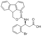 FMOC-(S)-3-AMINO-3-(2-BROMO-PHENYL)-PROPIONIC ACID Structure