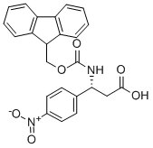 FMOC-(R)-3-AMINO-3-(4-NITRO-PHENYL)-PROPIONIC ACID Struktur
