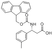 FMOC-(R)-3-AMINO-3-(3-METHYL-PHENYL)-PROPIONIC ACID Struktur