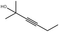 2-メチル-3-ヘキシン-2-オール 化学構造式