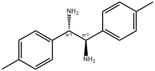 1,2-ビス(4-メチルフェニル)エタン-1,2-ジアミン 化学構造式