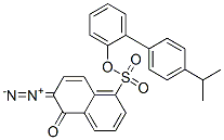 4'-(isopropyl)[1,1'-biphenyl]yl 6-diazo-5,6-dihydro-5-oxonaphthalene-1-sulphonate 结构式