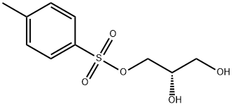 [S,(+)]-1-O-(p-トリルスルホニル)-L-グリセロール 化学構造式