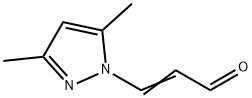2-Propenal,  3-(3,5-dimethyl-1H-pyrazol-1-yl)-,50771-79-4,结构式