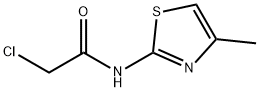 2-氯-N-(4-甲基-噻唑-2-基)-乙酰胺, 50772-53-7, 结构式