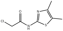 2-氯-N-(4,5-二甲基-1,3-噻唑-2-基)乙酰胺, 50772-54-8, 结构式