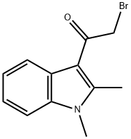 2-BROMO-1-(1,2-DIMETHYL-1H-INDOL-3-YL)-ETHANONE Struktur