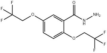 2,5-BIS(2,2,2-TRIFLUOROETHOXY)BENZOIC ACID HYDRAZIDE Struktur